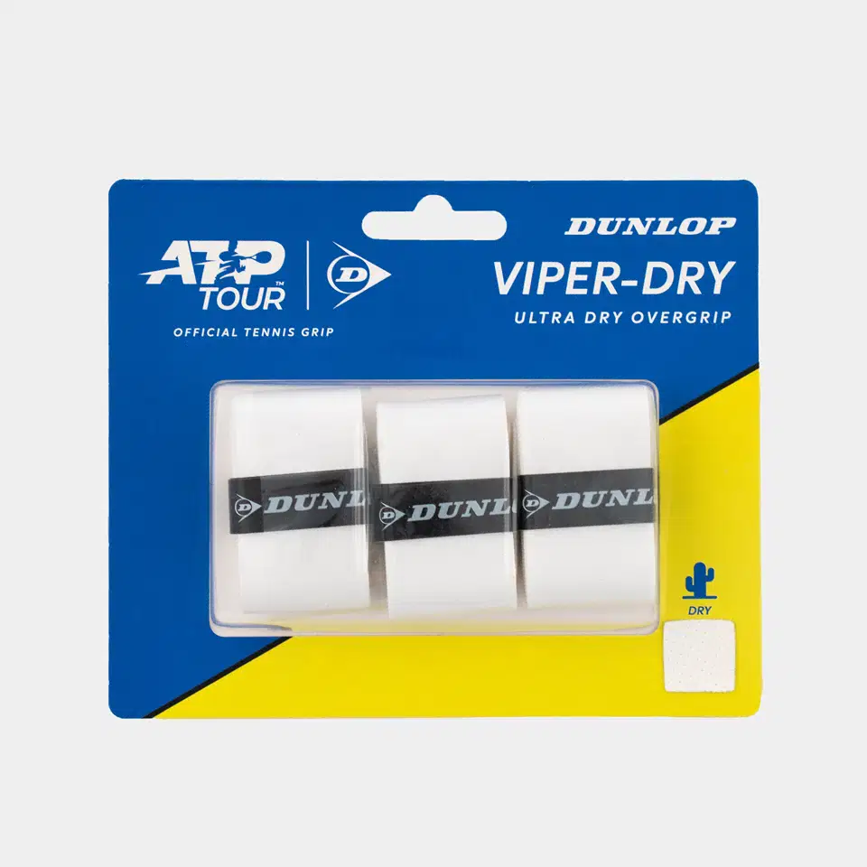 Dunlop ATP VIPER-DRY OGRIP WHT 3PCS BLISTER