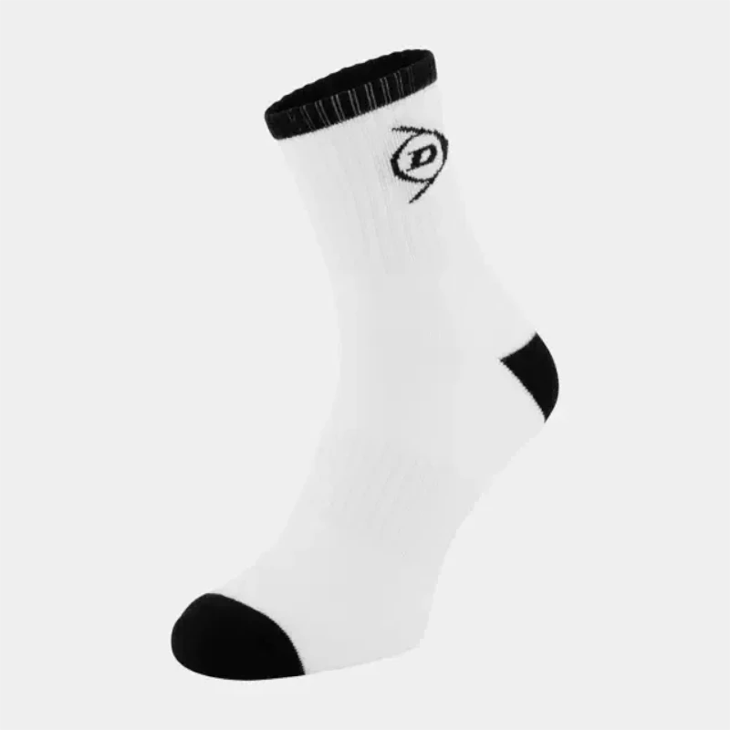 dunlop performance men sport sock 2 pack black white 1